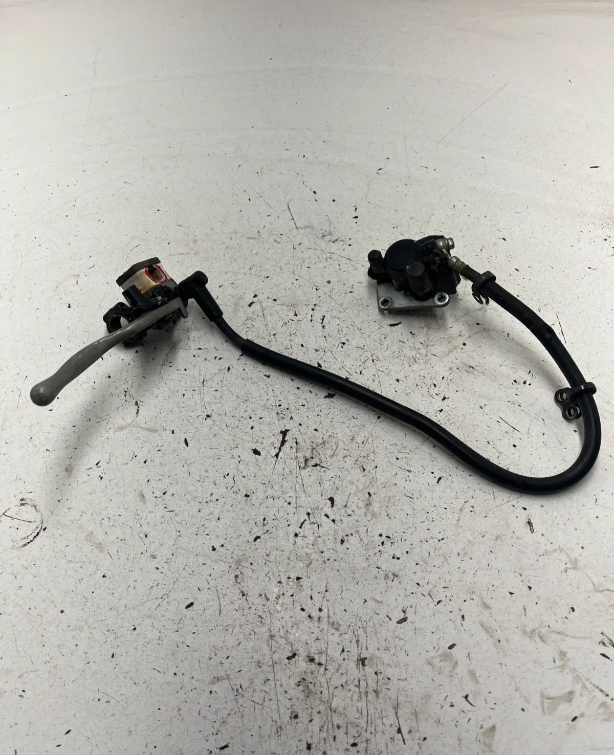 83 1983 Honda ATC 200 X atc200x OEM Front Brake Caliper Master Line Lever