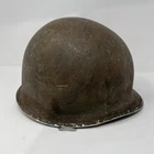Vintage US Military M1 Helmet W/ Liner Vietnam War Era Dated Green Combat Rusted