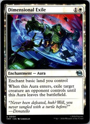Dimensional Exile 0004 Teenage Mutant Ninja Turtles Magic: The Gathering NM