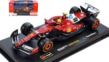 2025 LEWIS HAMILTON FERRARI 44 WITH PILOT AND SHOWCASE in 1:43 scale by Bburago