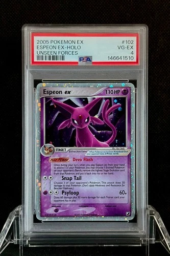 PSA 4 Espeon ex 102/115 Unseen Forces Holo POKEMON 2005