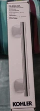 KOHLER Rubicon R27240-CP Bathroom Shower 9 in. Grab Bar in Polished Chrome