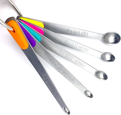 Measuring Spoons Set, Small Measuring Spoon 1/64, 1/32, 1/16, 1/8, 1/4 Tsp, Mini