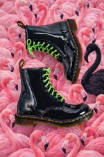 Green   Paracord WORK BOOT and SKATE BOOT Laces, Heavy Duty Laces With GRIP