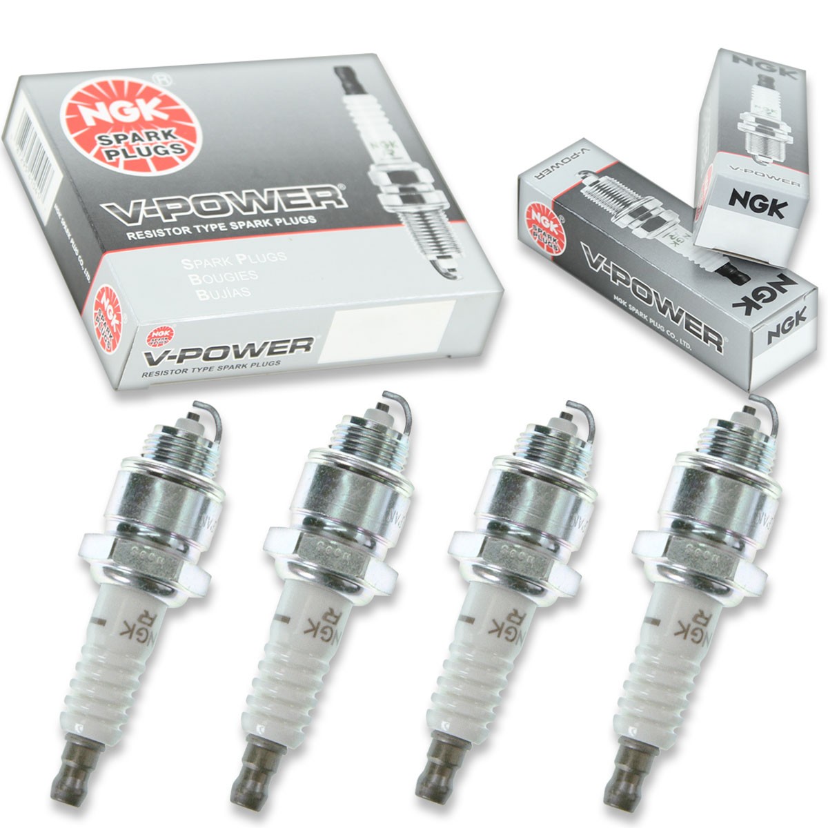 4pcs Chrysler M440D NGK V-Power Spark Plugs 8 Cyl Kit Set Engine ua