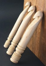 - Wooden Large Crochet Hooks with Ergonomic Soft Grip Handle, Yarn Hooks for ...
