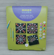 MONDO LLAMA Mandala Canvas Kit 4pk Non-Toxic