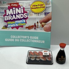    New  HTF  Zuru Mini Brands Fill The Fridge Luxury SUSHI  KIKKOMAN SOY