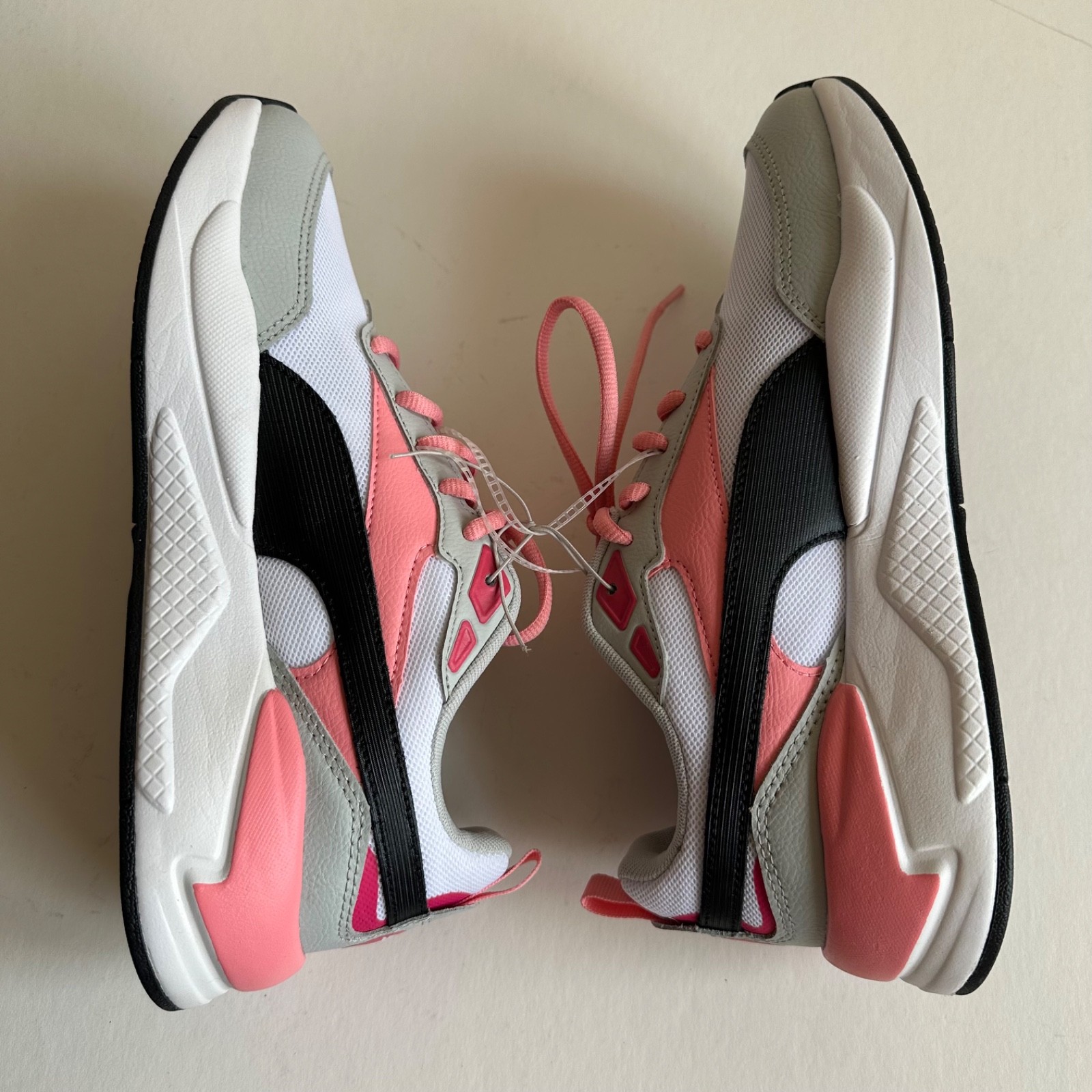 NEW Puma X-Ray Speed Lace Up Sneakers Shoes Casual White Pink Black thumbnail 8
