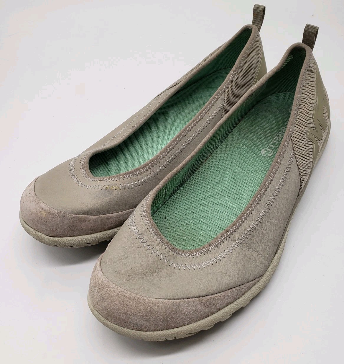 Scarpe Merrell donna ballerine performance Mary Jane taglia 11 marrone chiaro casual
