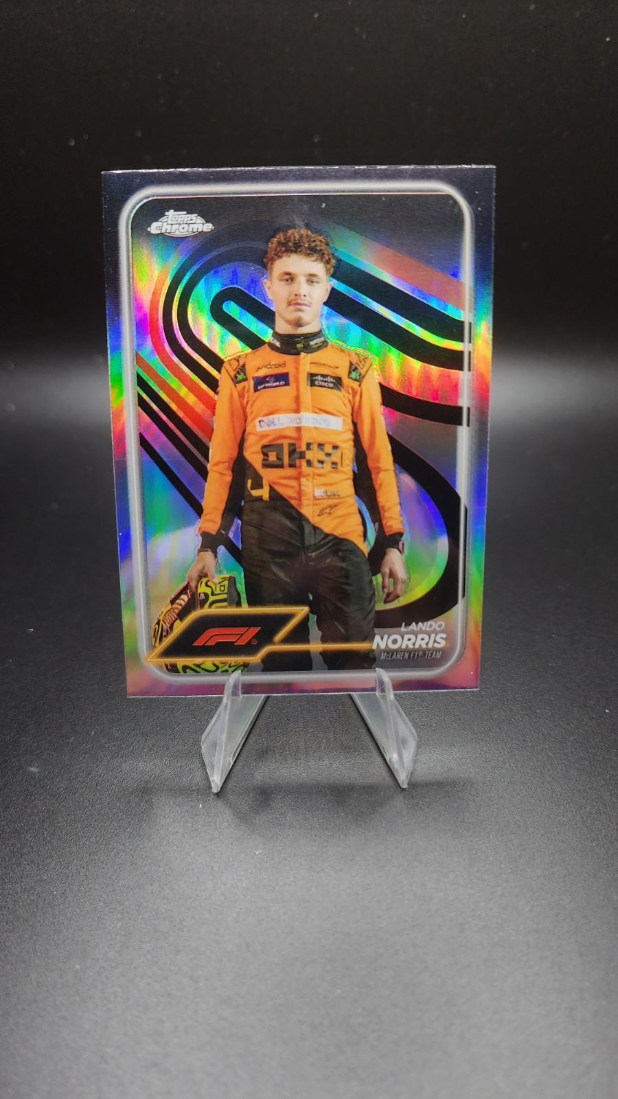 Lando Norris-2024 Topps Chrome Formula 1 Refractor #7