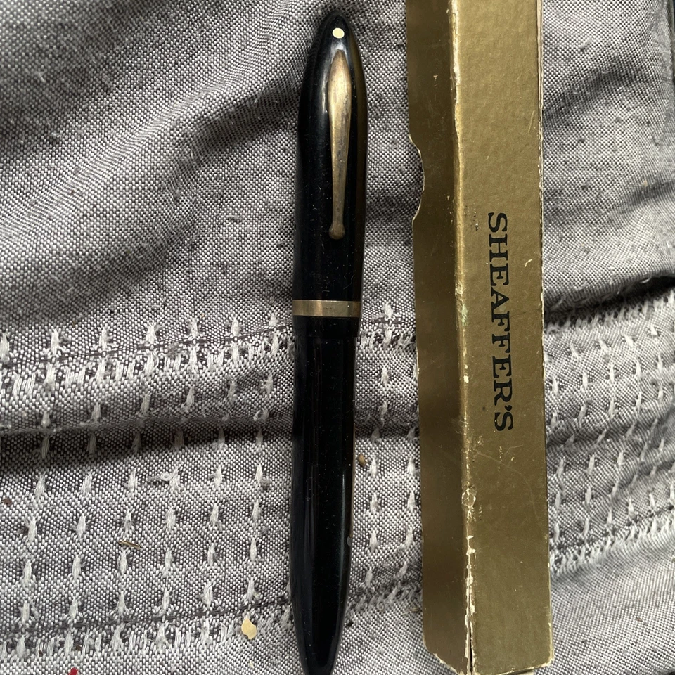 VINTAGE HUGE 1930s SHEAFFER LIFETIME BALANCE OVERSIZE 1000 DELUXE FOUNTAIN PEN - Image 4 of 4