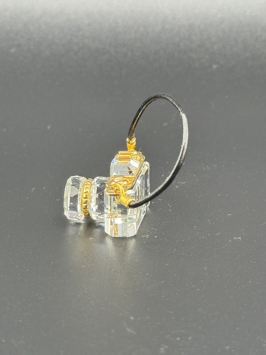 Swarovski Crystal Memories Camera Figurine Gold Plated Miniature