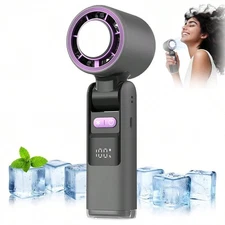 Portable Handheld Fan 4000mAh Rechargeable Foldable Fan 3 in 1 Personal Fan