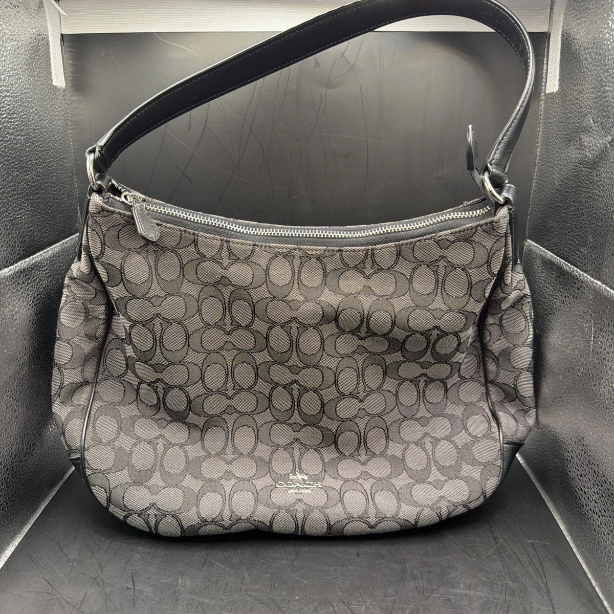 Coach Black Signature Hobo Bag | eBay