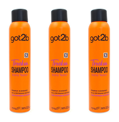 got2b Trocken Shampoo Extra Textur , 3x200ml EAN4015100800241