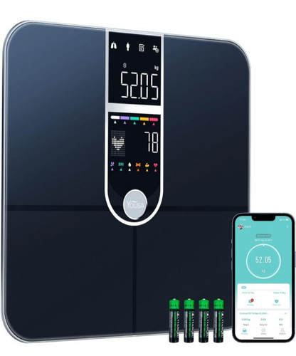 Smart Scales for Body Weight, Dual Screen Display Digital Bathroom Scale High...