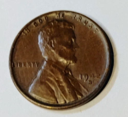 1942 S Lincoln Wheat Cent, Penny, Very Good Condition