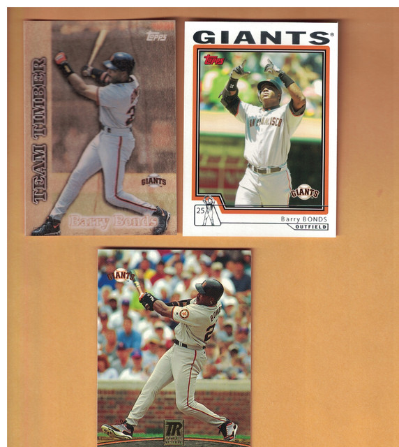 Barry Bonds 1997 Topps Team Timber #TT 7 NM/MT 2004 TOPPS TRADED San Francisco