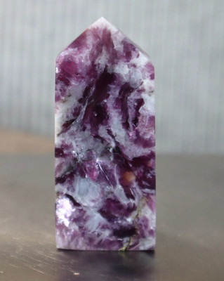 PURPLE MICA POINT (4 SIDED) 2.24 INCHES TALL/ 43.8 GRAMS