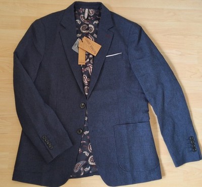 PJ Paul Jones Herren Sakko Regular Fit  Dunkelblau Blazer Anzug Gr. M