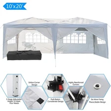 Canopy Tent Pop up 10x20 Canopies Gazebo 6 Sidewalls Carry Bag Part Heavy Duty