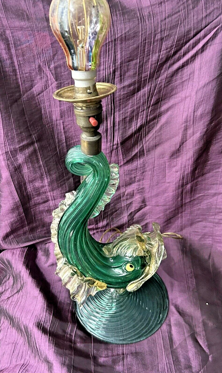 Vintage murano glass lamp base deals
