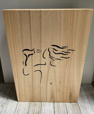 Hair Dryer Holder - Wood Wall Box To Store and Hide Your Bathroom Blow Dryer