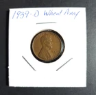 1939 D LINCOLN WHEAT PENNY COIN *VERY GOOD* *C*