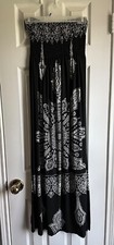 NWT India Boutique Black and White Dress Size Small Maxi Dress Sundress