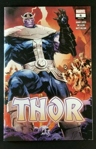 Clean Raw Marvel THOR #6 Second Print THANOS BLACK GAUNTLET Wraparound Cover