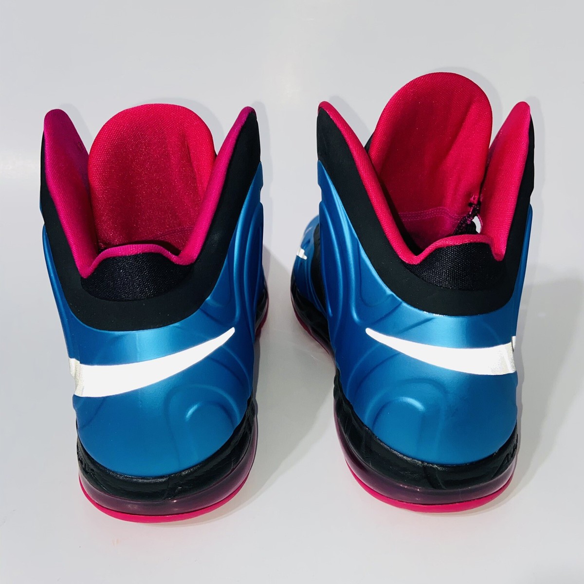 2012 Nike Air Max Hyperposite Fireberry 3M Reflective Blue SAMPLE Men\'s Size 10 NIKE AIR MAX HYPERPOSITE HYPER BLUE ENERGY GLOW IN THE DARK  main image 4