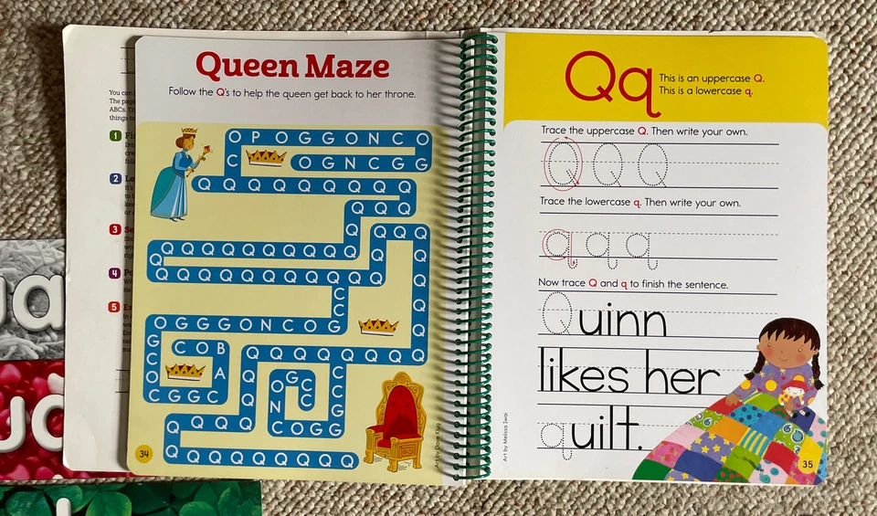 Lot of Kindergarten Educational Write-On Wipe-Off Let's Write Letters Highlights - Image 4 of 4