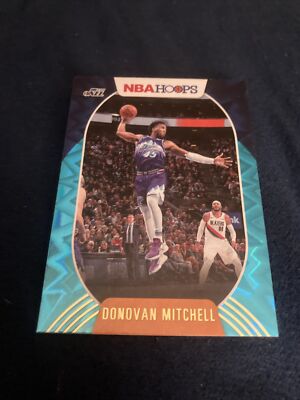 2020-2021 NBA Hoops DONOVAN MITCHELL Teal Explosion #71 Utah Jazz