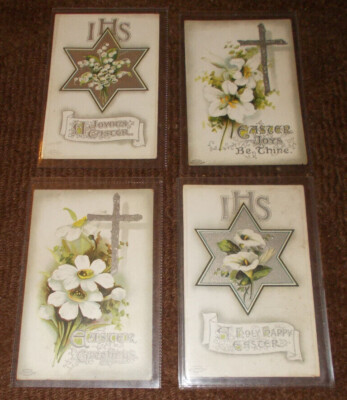 OSTERNGRÜSSE VINTAGE POSTKARTEN BB LONDON & NEWYORK UNBENUTZT - POSTKARTE AUSWÄHLEN