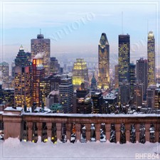 Cityscape 10'x10' Computer-painted Scenic Photo Background Backdrop BHF864