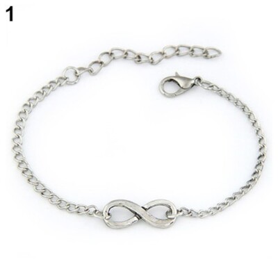 Armband Handkette Damen Unendlichkeitssymbol Infinity Liebe Silber oder Gold