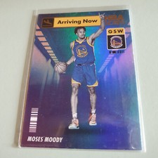 Moses Moody 2021-22 NBA Hoops Arriving Now Basketball Trading Card #20