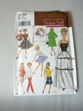 Simplicity Sewing Pattern 5785 Archives Fashion Doll 11 1/2" Barbie Dgn by Teri