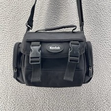 Genuine KODAK Camera Carry Case Black Nylon Travel Bag Shoulder Strap Casual 