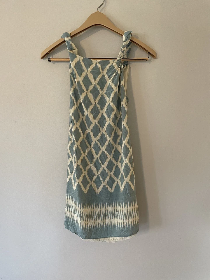 Vestido para mujer Moulinette Soeurs 100 % seda estampado de diamantes 4 Foto 2 de 4