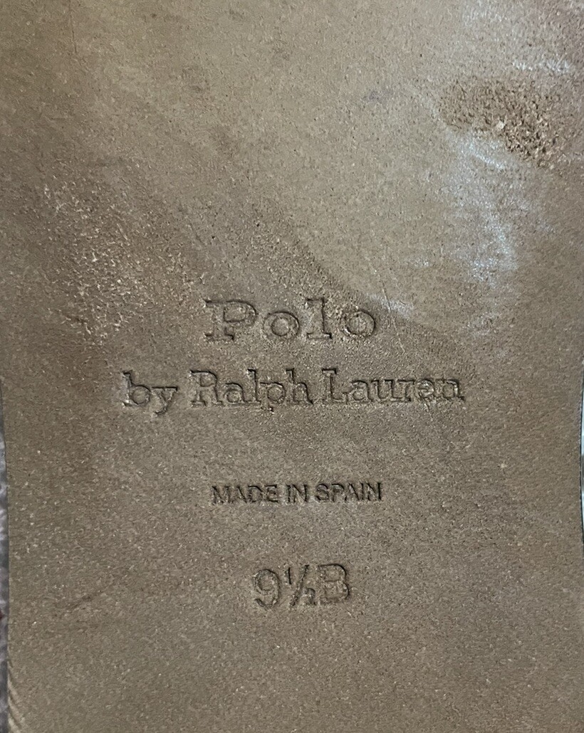 $348 Polo Ralph Lauren Crochet Ballet Flats White Cream Bow Tie Women's Size 9.5 thumbnail 9