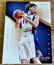 LUIS SCOLA 12-13 Panini Immaculate GOLD PARALLEL #06/25 ! PHOENIX SUNS !