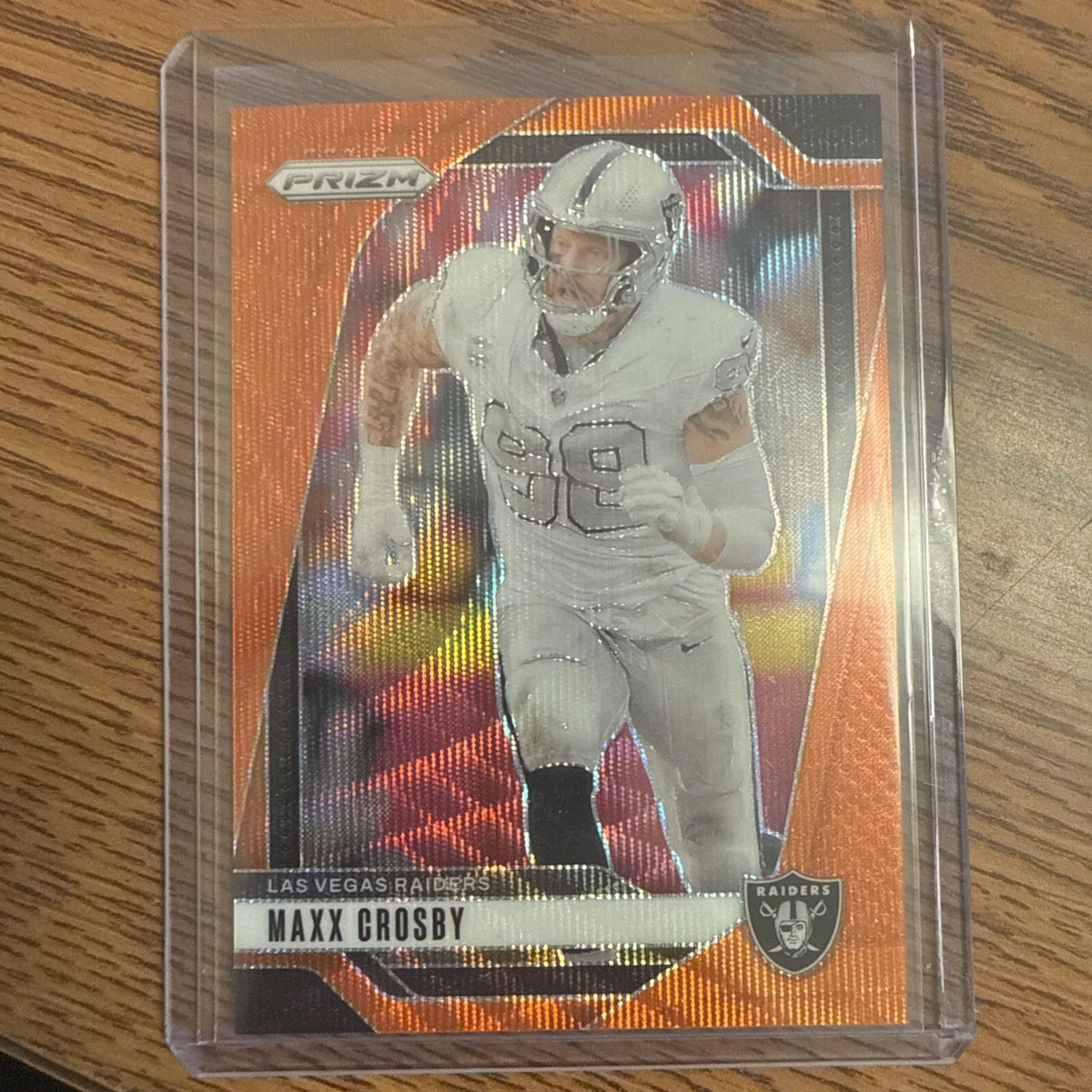 2024 Panini Prizm Maxx Crosby Orange Wave /60