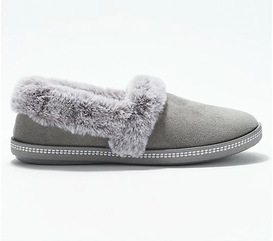 Skechers plush faux fur slippers sale