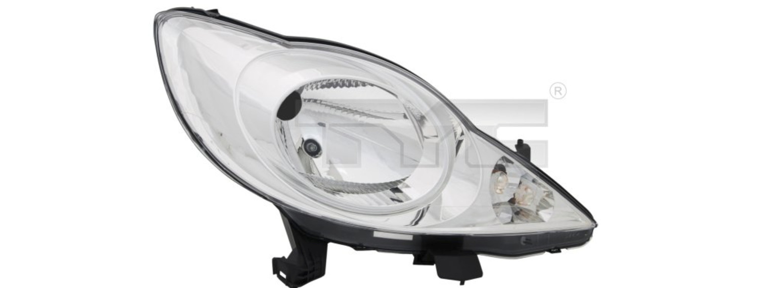 Conduisez de nuit en sécurité avec le phare droit électrique Peugeot 107 TYC H4