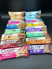 45 ASSORTED SELECTION QUEST Protein Bar Gluten Free