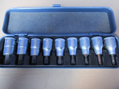 Gedore Schraubendreher Einsatz Garnitur 19 INX PM 1/2 9 teilig IS-PH-XZN
