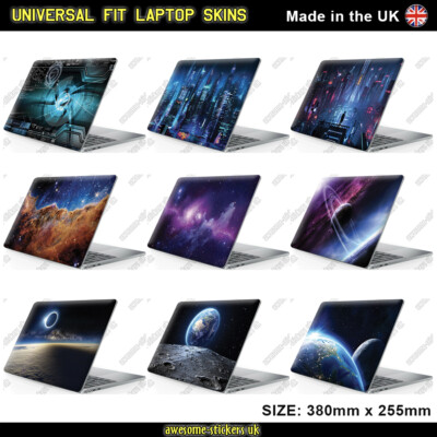 LAPTOP SKIN Folie Aufkleber bedrucktes Vinyl PASST Macbook Lenovo HP ASUS Dell SPACE