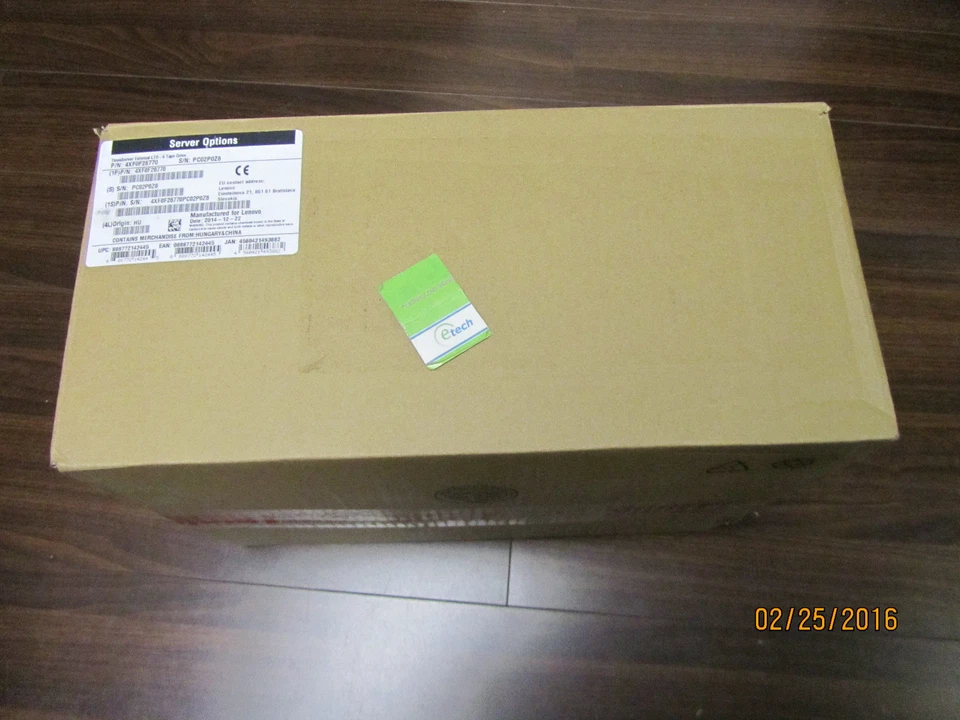 4XF0F28770– Lenovo External LTO-6 SAS Tape Drive, Tandberg LTO6, Part: 3535-LTO - Image 2 of 4